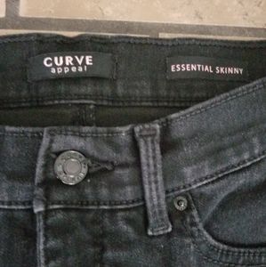 Curve Appeal Black Jeans Denim 8/29 sz 8 29 skinny